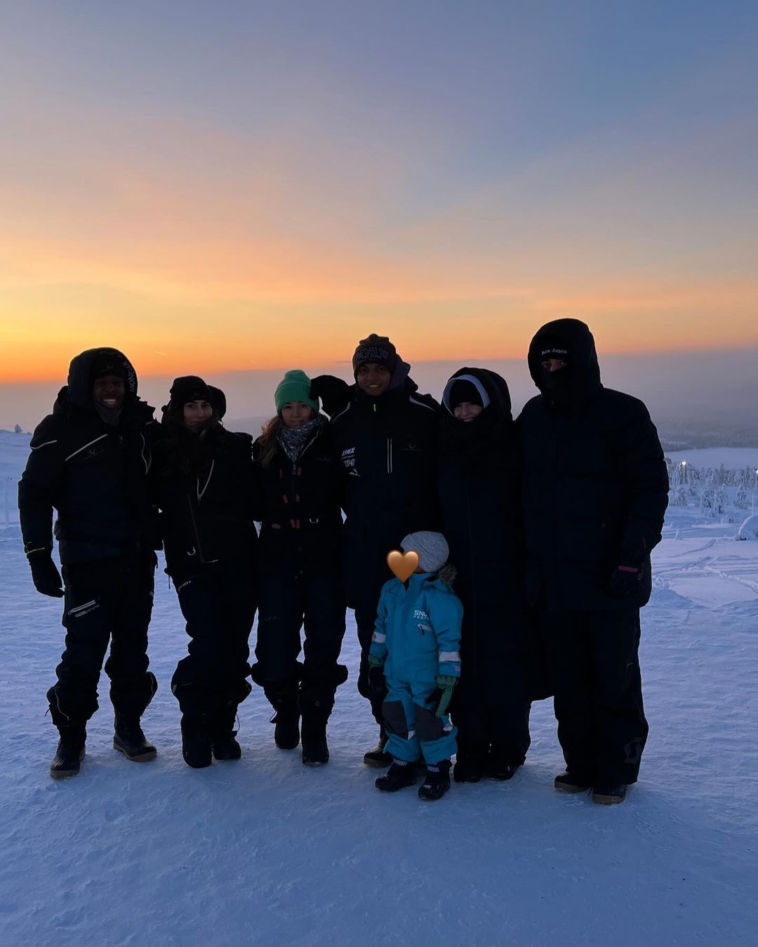 WARMING TIME: Man City star Manuel Akanji enjoys the cold winter and skiing with his family